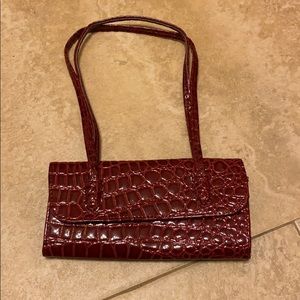 Fake snakeskin mini bag